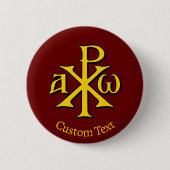 Chi Rho Christogram Button (Vorderseite)