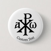Chi Rho Christogram Button (Vorderseite)