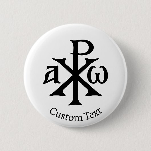 Chi Rho Christogram Button (Vorderseite)