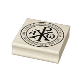 Chi Rho Christogram Gummistempel (Stempel)