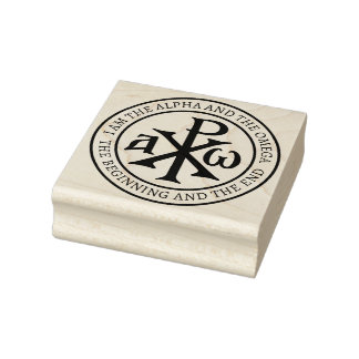 Chi Rho Christogram Gummistempel