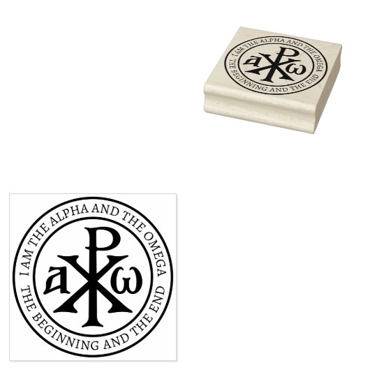 Chi Rho Christogram Gummistempel (Stempel)