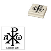 Chi Rho Christogram Gummistempel (Stempel)