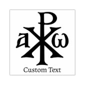 Chi Rho Christogram Gummistempel (Prägung)