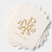 Chi Rho Christogram Servietten Mit Folie (Insitu (Gestapelt))