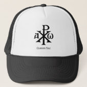 Chi Rho Christogram Truckerkappe (Vorderseite)