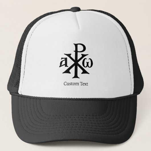 Chi Rho Christogram Truckerkappe (Vorderseite)