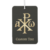 Chi-Rho-Christogramm Autolufterfrischer (Vorderseite)