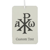 Chi-Rho-Christogramm Autolufterfrischer (Vorderseite)