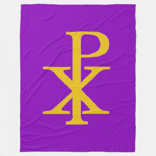 CHI RHO CRUCIFIX Fleece Blanket (Vorderseite)