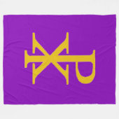 CHI RHO CRUCIFIX Fleece Blanket (Vorderseite (Horizontal))