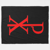 CHI RHO CRUCIFIX Fleece Blanket (Vorderseite (Horizontal))