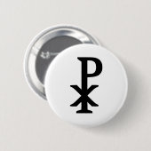 Chi Rho - Jesus Button (Vorne & Hinten)