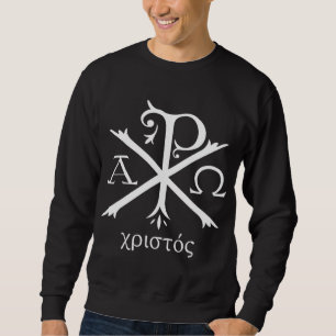 Chi Rho Jesus Christ Christlich ancient Monogram Sweatshirt