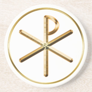Chi-Rho-Leuchten Getränkeuntersetzer