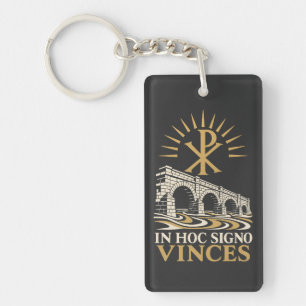 Chi Rho Milvische Brücke In Hoc Signo Vinces Schlüsselanhänger