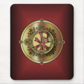 Chi-Rho-Monogramm ~ christliches Symbol P u. X Mousepad (Vorne)