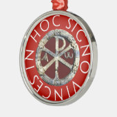 Chi-Rho Ornament Aus Metall (Links)