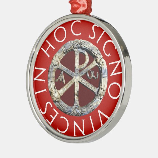 Chi-Rho Ornament Aus Metall (Links)