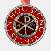 Chi-Rho Ornament Aus Metall (Vorne)