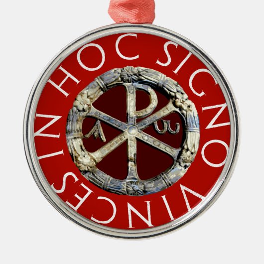 Chi-Rho Ornament Aus Metall (Vorne)