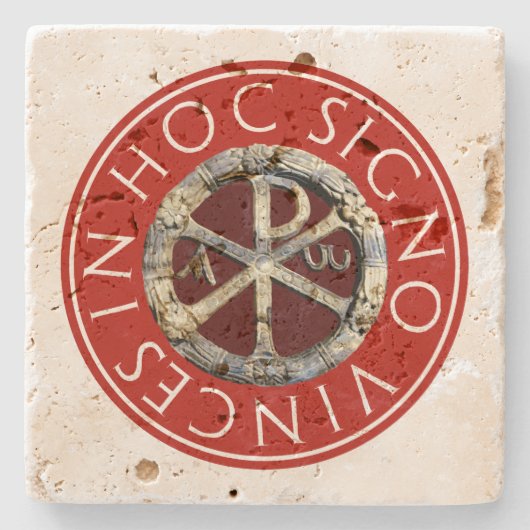 Chi-Rho Steinuntersetzer (Vorderseite)