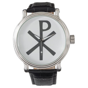 Chi Rho Symbol Armbanduhr