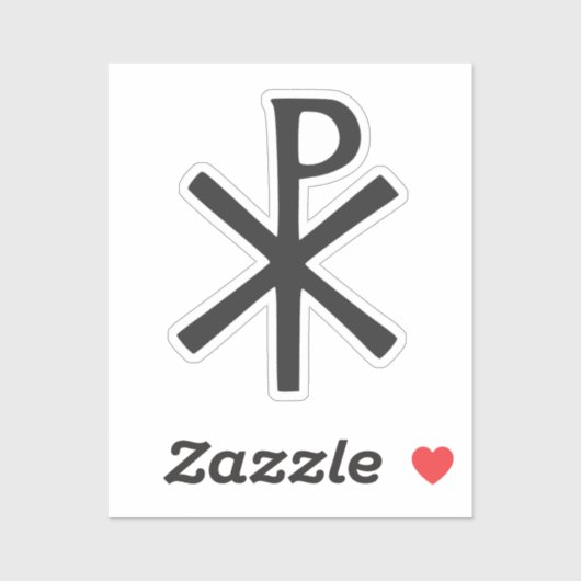 Chi Rho Symbol Aufkleber (Blatt)