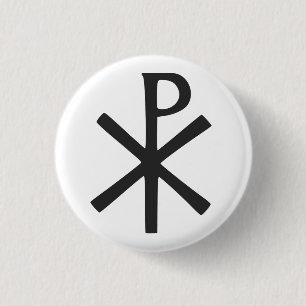 Chi Rho Symbol Button