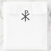 Chi Rho Symbol Runder Aufkleber (Tasche)