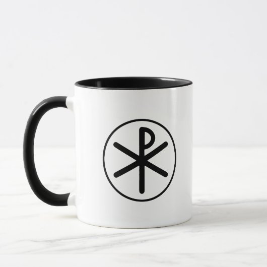 Chi-Rho-Symbol Tasse (Links)