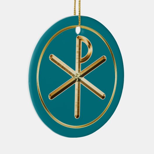 Chi-Rhoglühen Keramik Ornament (Rechts)