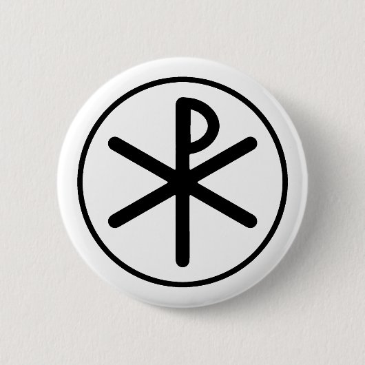 Chi-Rhosymbol Button (Vorderseite)