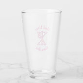Chi Ro Christlich Cross Pink Personalisiert Glas (Rückseite)