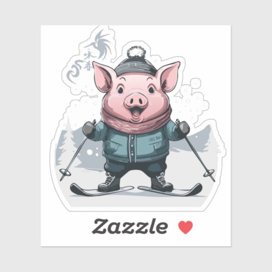 Chi Sao Ski Sau Aufkleber (Blatt)