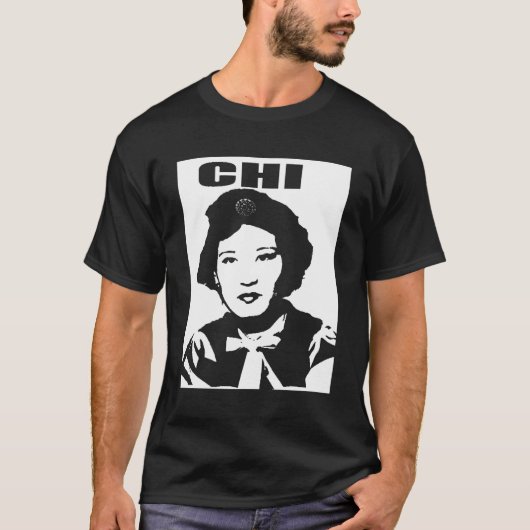 Chi -- Schwarzes T-Shirt (Vorderseite)