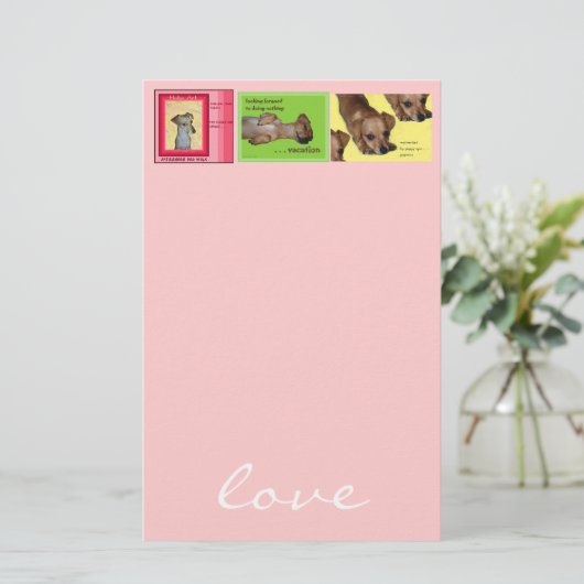 Chi-Würstchen Briefpapier (Stehend Vorderseite)