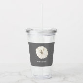 Chia Latte Watercolor White Pumpkin Acryltrinkbecher (Vorderseite)