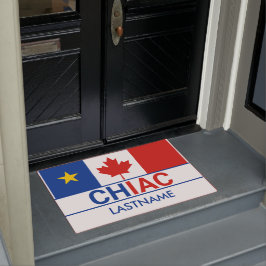 Chiac Acadian kanadischer Flaggenname Fußmatte