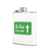 Chiang Mai Ahead ⚠ Verkehrszeichen der thailändisc Flachmann (Links)