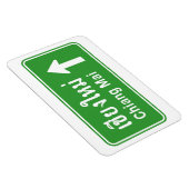 Chiang Mai Ahead ⚠ Verkehrszeichen der thailändisc Magnet (Rechte Seite)
