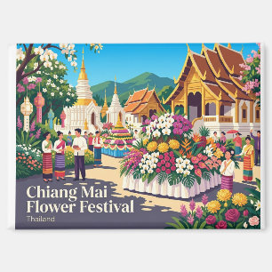 Chiang Mai Blumenfest Thailand Magnet