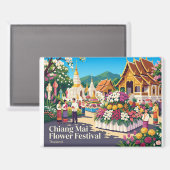 Chiang Mai Blumenfest Thailand Magnet (Vorderseite/Rückseite)