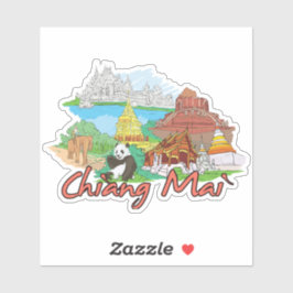 chiang mai Ctiy Aufkleber