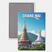Chiang Mai Doi Inthanon Thailand Magnet (Vorderseite/Rückseite)