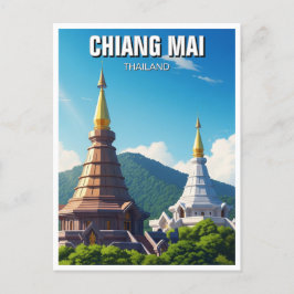 Chiang Mai Doi Inthanon Thailand Postkarte