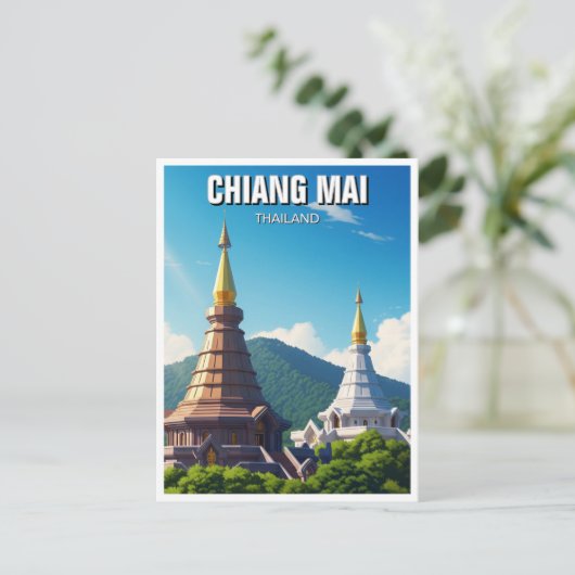 Chiang Mai Doi Inthanon Thailand Postkarte (Stehend Vorderseite)