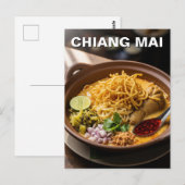 Chiang Mai Khao Soi Thai Food Postkarte (Vorne/Hinten)