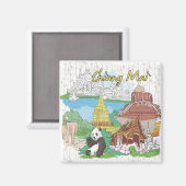 Chiang Mai Magnet (Vorderseite/Rückseite)
