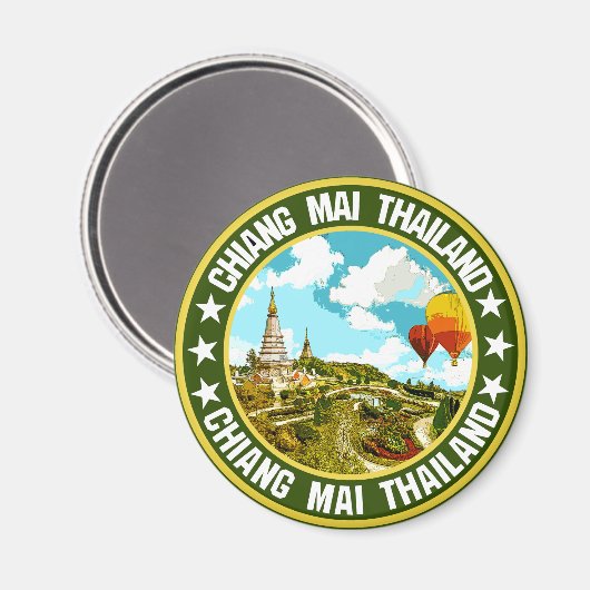 Chiang Mai Magnet (Vorderseite/Rückseite)
